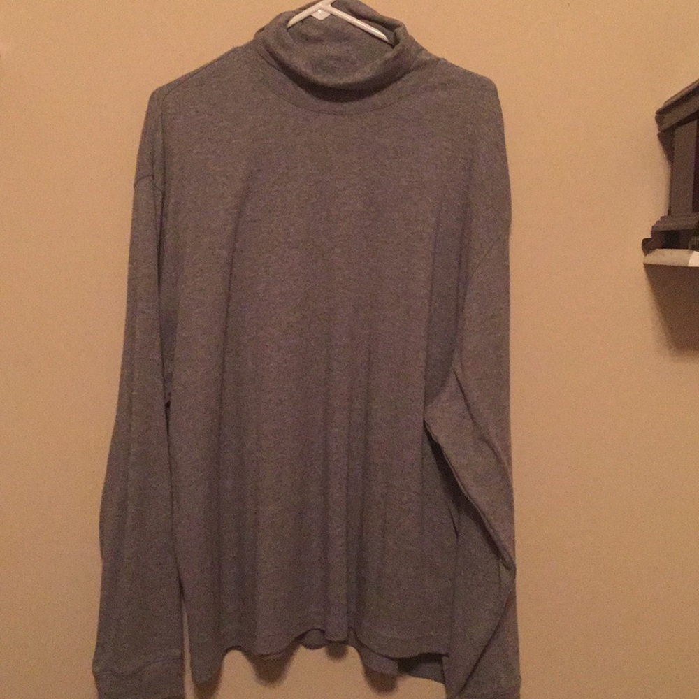 Grey turtle neck sweatshirt! Cotton is very soft